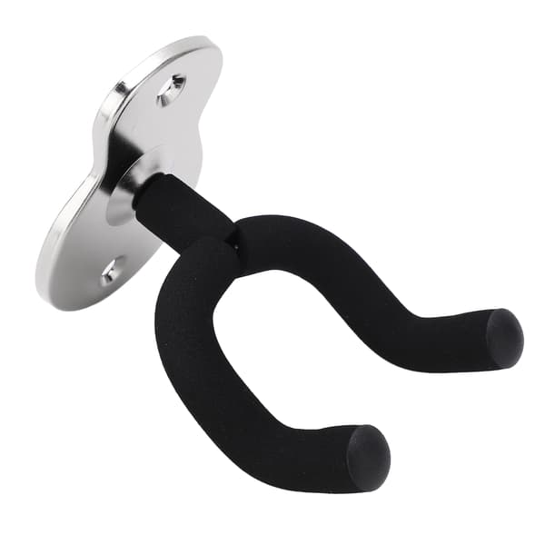 Gitarr Väggfäste Hängare Krok Hållare Stativ Metall Universal för Ukulele Violin Studio Rum Frostat Silver