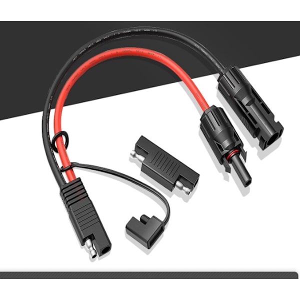 SAE-kontakt till MC4-kontakt adapterkabel power ren koppar fotovoltaisk inverterkabel 0,6 meter,