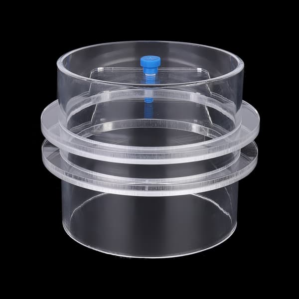 Transparent Akryl Justerbar Akvarium Fiskefoder Holdbar Foderring 100mm