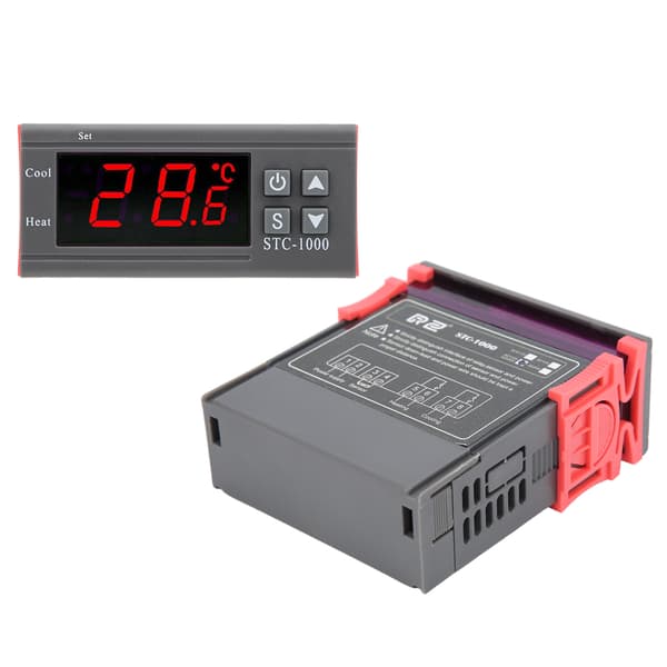 STC 1000 Digital Temperaturkontroller Termostat med Sensor AC 110 220V