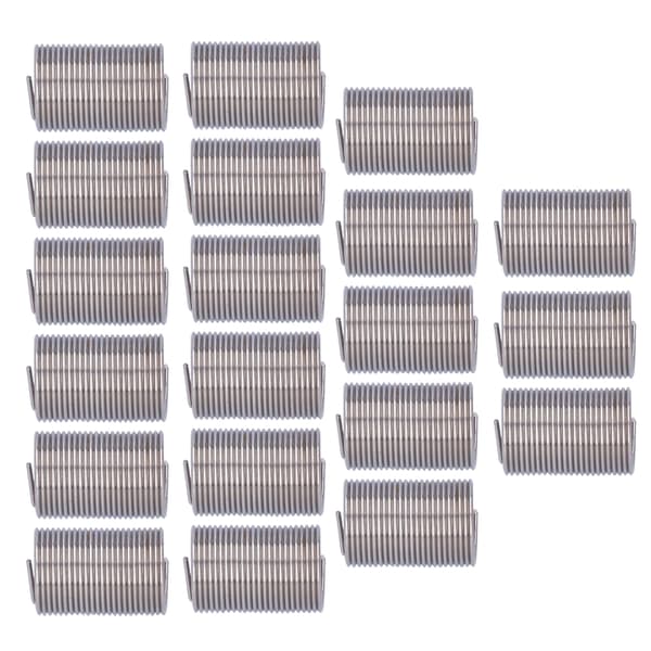 20-pack M12 x 1 Gängreparationsreduceringsmutter Spiralspoleförlängningsverktyg 2.5D