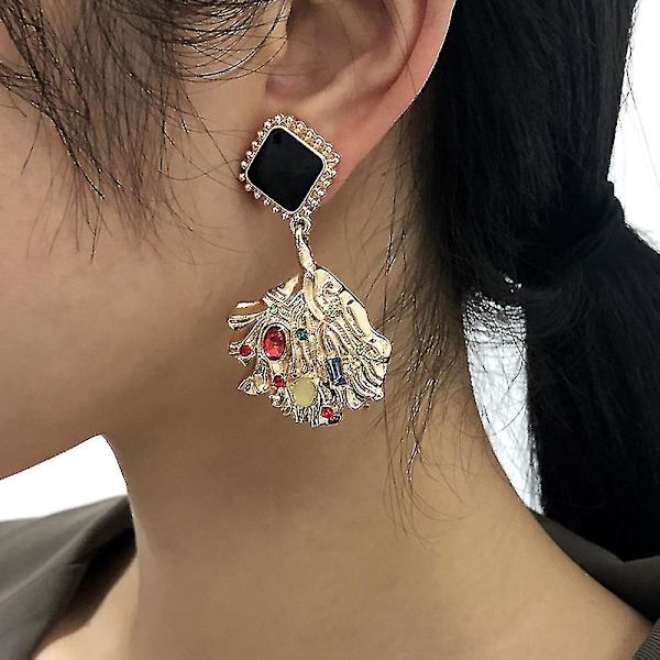 örhängen Flerfärgade eardrops av legering för dagligt bruk