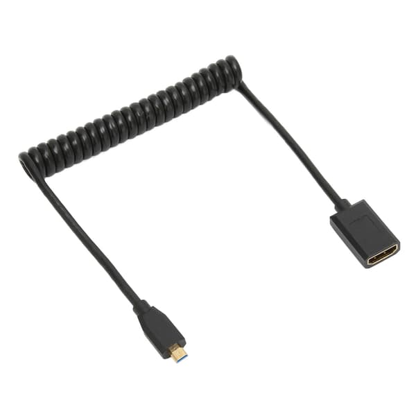 HDMI-kabel Micro till Hona 8K 60Hz 48Gbps Flätad Videoadapter för Surfplatta TV Kamera