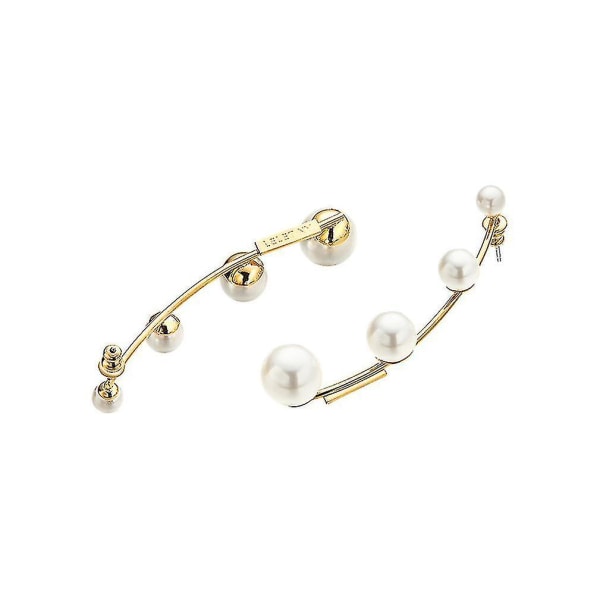 øreringe Golden Alloy Pearl Ear Studs Øredråber til daglig brug