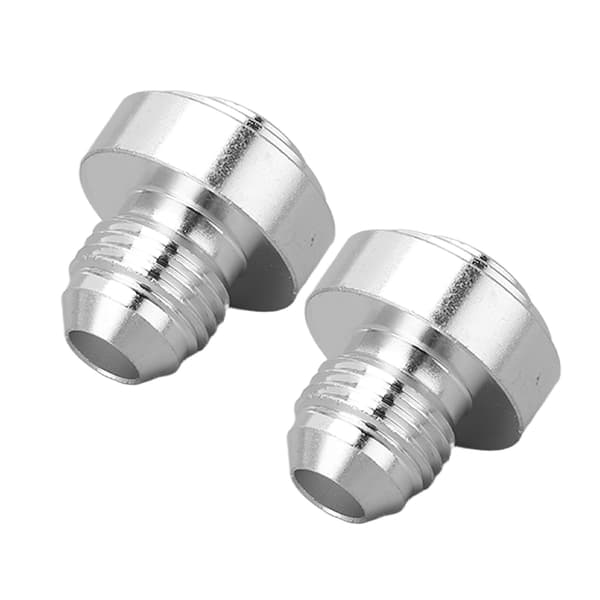 2 stk. AN6 han gevind billet aluminiumslegering universal 1/2in han gevind fitting til rør samling
