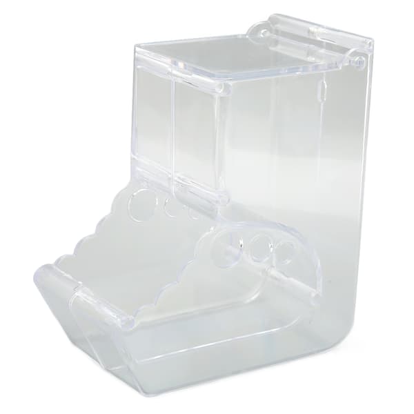 Automatisk Transparent Akryl Hamster Foderautomat Stor Kapacitet Lille Dyrefoderautomat til Marsvin Fugle Kaniner