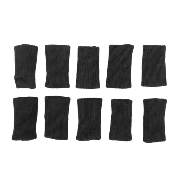 10 par sportfingerstöd smärtlindring elastisk tumme handledsstöd svart