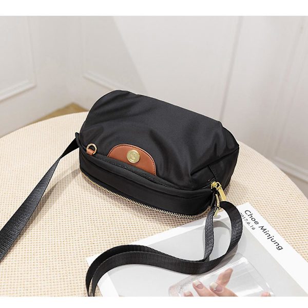 Unisex multifunktionel vandtæt Oxford stof modetaljetaske Casual One Shoulder Messenger Brysttaske (Sort