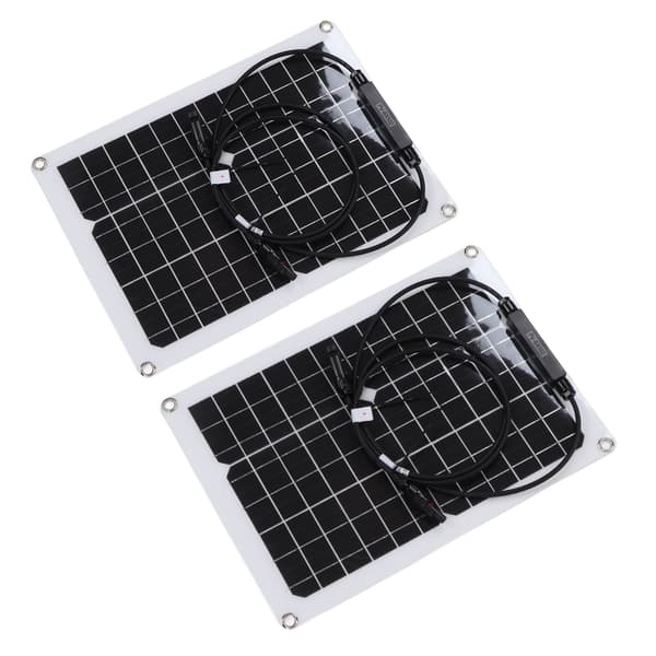 30W Fleksibelt Vandtæt Monokrystallinsk Solpanel med 50A Solcellecontroller til 12V Batteri