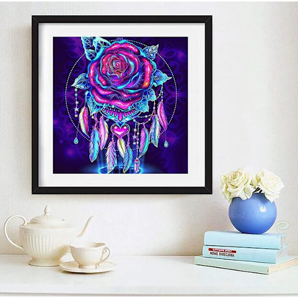 5D DIY Rose View Diamond painting (30x30cm)