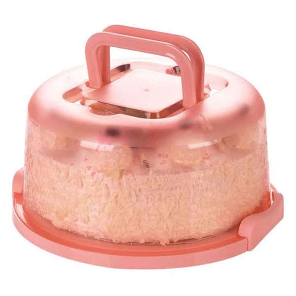 Bærbar Cupcake-boks - Transparent kakeboks med håndtak