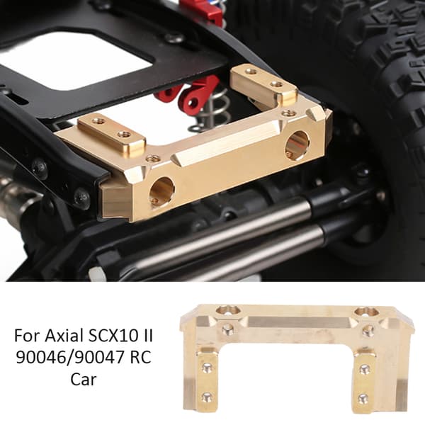 Messing Forreste Bumper Mount Servo Mount Fjernstyret Model Tilbehør Passer Til Axial SCX10II RC Bil