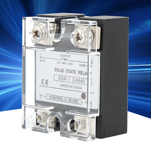 SSR 40A Solid State Relé Modul DC Kontroll AC 3 32VDC