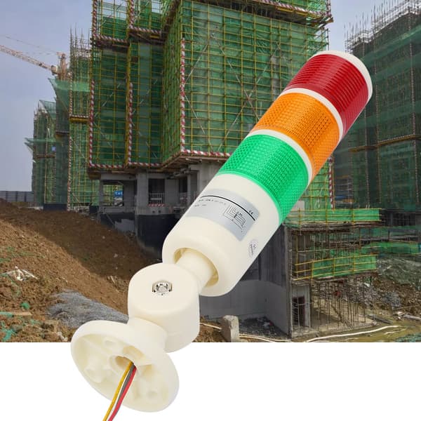 Sammenleggbart LED Beacon Alarmlys Industrielt Varmesignal 3 Lag 24VDC