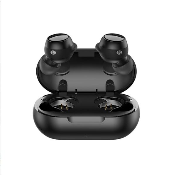 Praktiska binaurala in-ear-hörlurar (svarta)