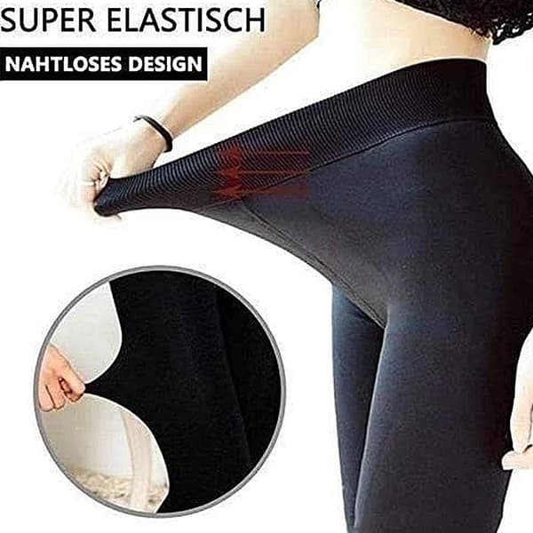 Vintervarme Cashmere Uld Leggings - Vindtætte og Elastiske Bukser