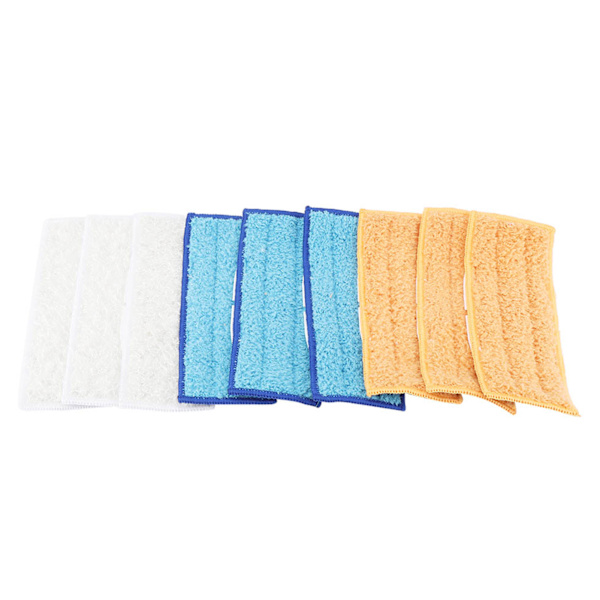 9 Vaskbare Mikrofiber Moppe Udskiftningspuder Passer til Flad Spray Moppe Sæt
