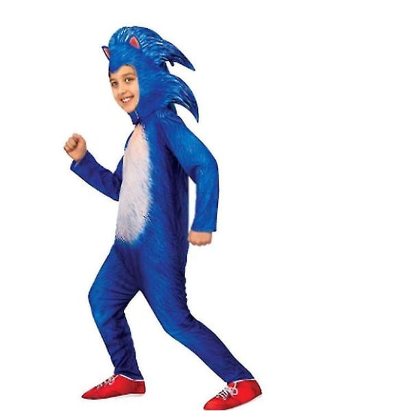 Sonic The Hedgehog One Piece Kostume Rollespil B XS 85-95cm