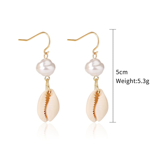 Örhängen Bohemia Shell Modesmycken B2337 E1903-17