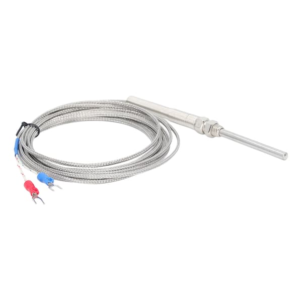BERM K Typ Termoelement Temperatursensor Skärmad Sond Detektor Mätare 50mm 3 Meter