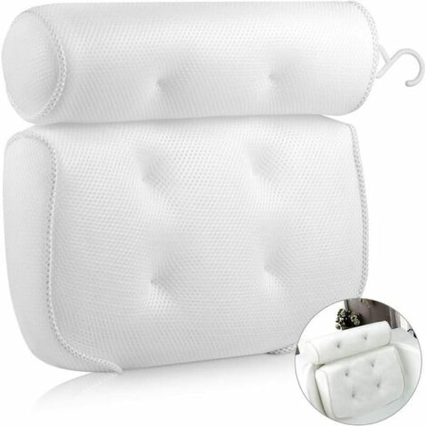Badkudde Badkudde med 6 halkfria sugkoppar för jacuzzi, bubbelpool (40 X 35 X 8 cm)