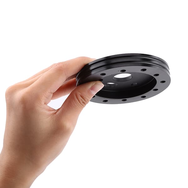 Universal Bil Spacer 0,5 Tommer til 6 Huls Hjul til 3 Huls Adapter Boss Sort