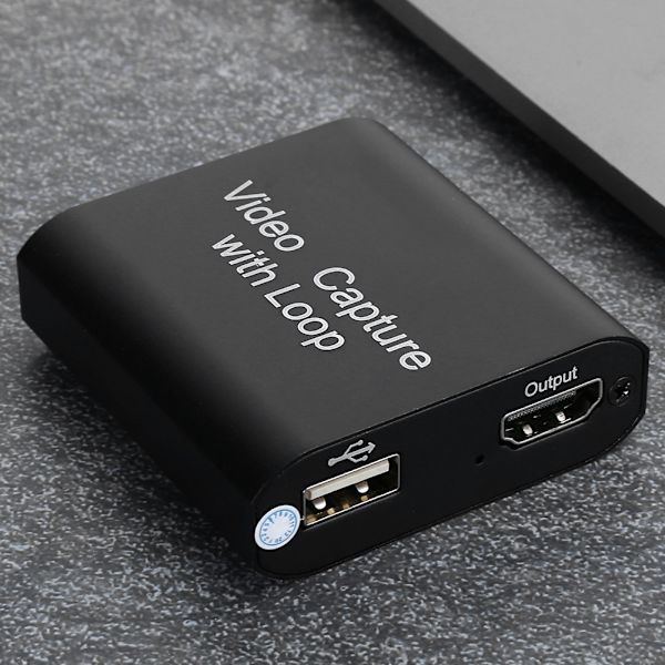 Med Loop Out HDMI Video Capture Encryption Dongle USB 2.0 4K 1080P