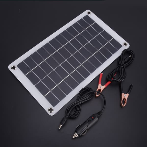 7.5W 12V Bærbar Stabil Effektiv Udendørs Monokrystallinsk Silicium Solcellepanel til DIY Strømoplader