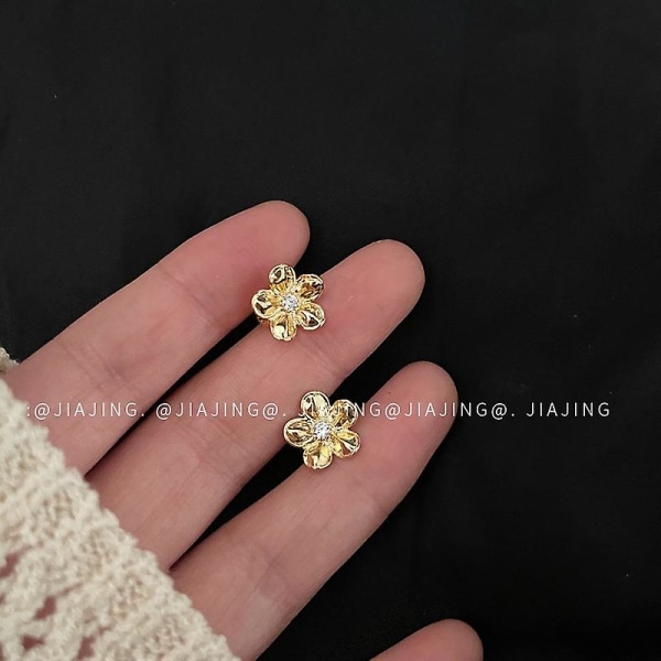 Øreringe 925 Sølvsmykker Flower Stud Fashion Jewelry Ac7947
