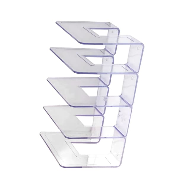 Transparent Handväska Organizer Förvaringshylla 4 Fack Sovrum PC Mini Väska