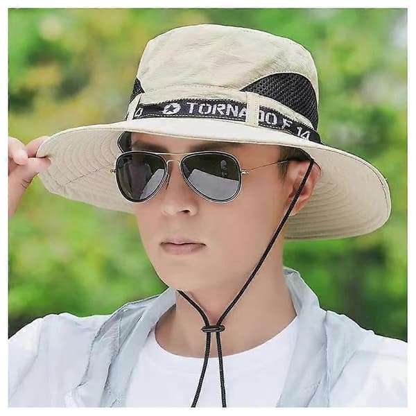 Dome-Visor Hatt Lett og Komfortabel Solskjerm for Utendørsbruk Beige