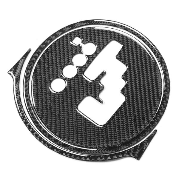 3-pack kolfiber växelspaks panel trim dekoration passar Mazda MX‑5 / Roadster NC 2009‑2015RHD