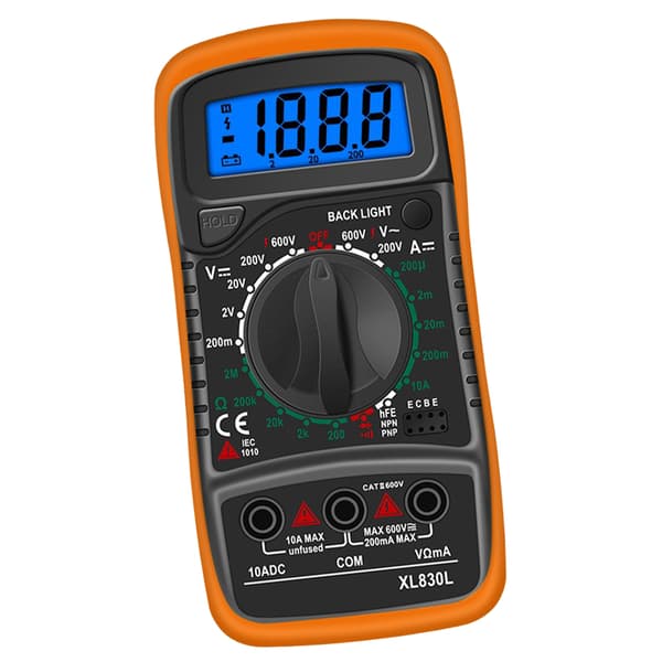 Digitalt Multimeter Høj Nøjagtighed Spænding Strøm Modstand Måler Voltmeter Amperemeter