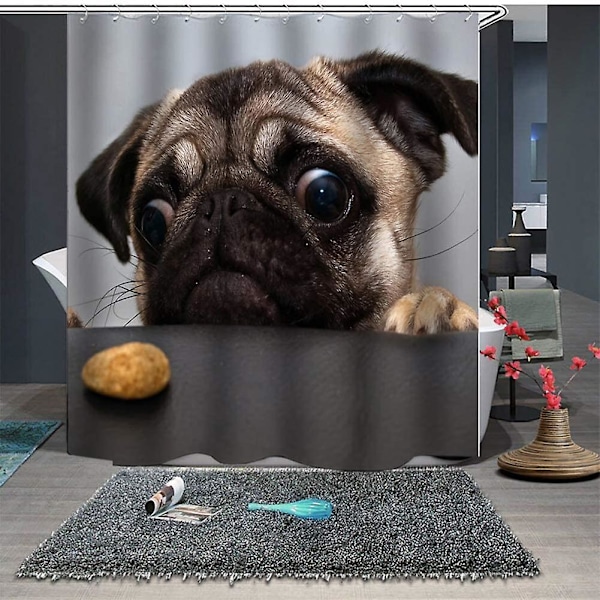 Pet Dog Digitaalinen suihkuverho, 150*180