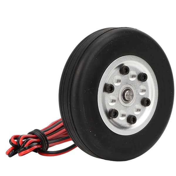 65mm Gummihjul Bromssystem med 4mm Axel för RC Flygplan