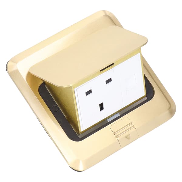 UK Standard Pop Up Skrivebordsstik med Netværksinterface 250V
