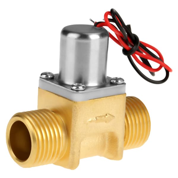 4.5V DC 1/2 tums vattenflödespuls elektromagnetisk mässingsmagnetventil