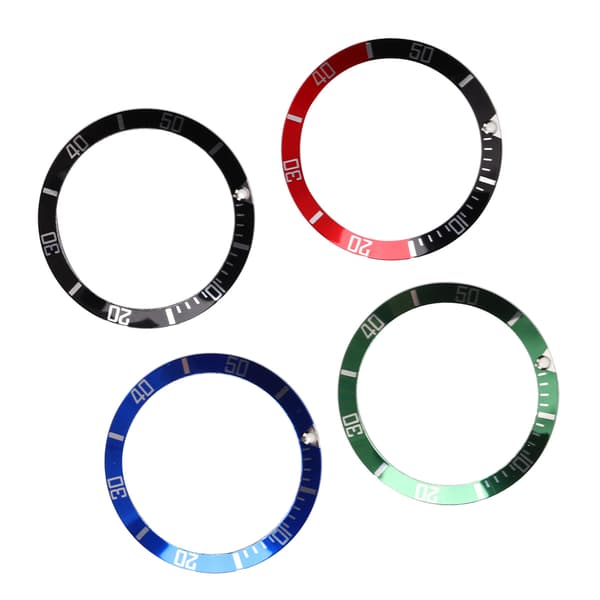 4 st Aluminium Klocka Bezel Ring Ersättning Klocka Bezel Tillbehör