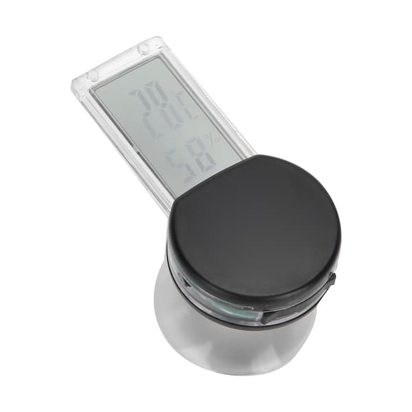 Digitalt Reptil Terrarium Termometer Hygrometer Svart