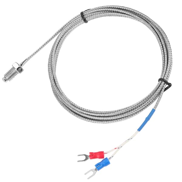 M8 Skruv Typ K Termoelement Temperatursensor Kabel 0-400℃ 2m