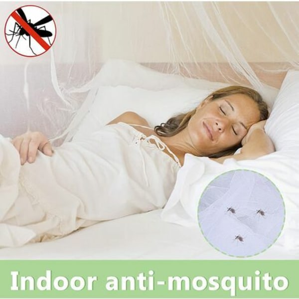 Neliön muotoinen hyttysverkko, polyesterikatossänky, hyttysverkko parivuoteelle ja yhden hengen sänkyyn asennustyökalulla, tehokkuus