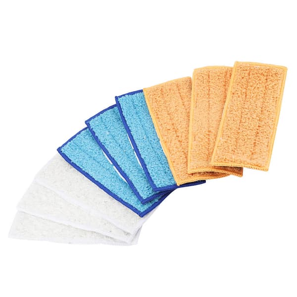 9 Vaskbare Mikrofiber Mopp Erstatningsputer Passer Flat Spray Mopp Sett