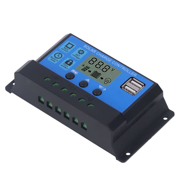 Solar Charge Controller Dobbelt USB 5V Output PWM Laderegulator 12V 24V 40A