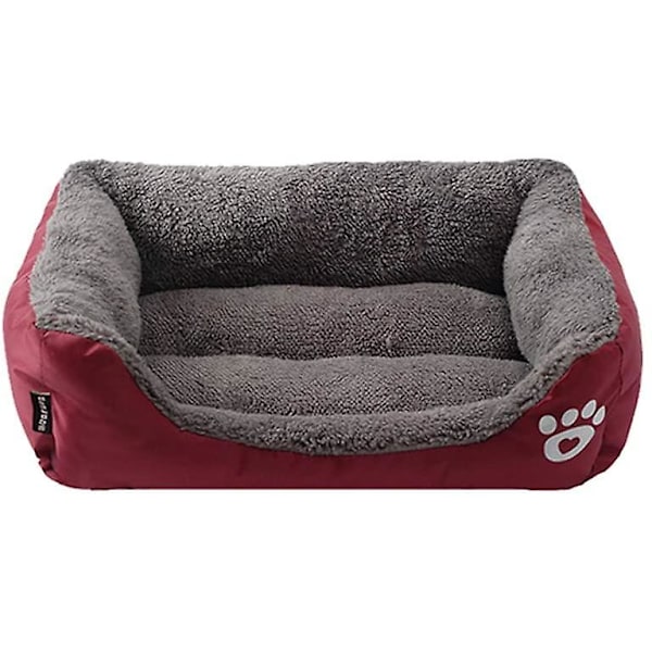Candy Color Square Kennel - Burgundy XL