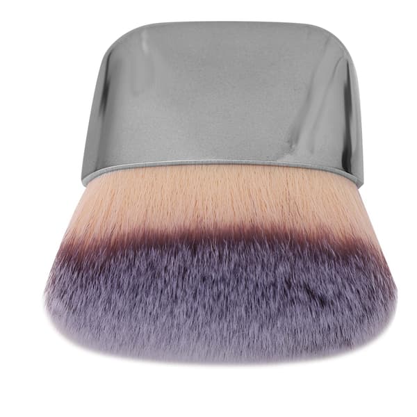 Mini Multifunktionel Bærbar Blød Løs Puder Blush Makeup Børste Sølv