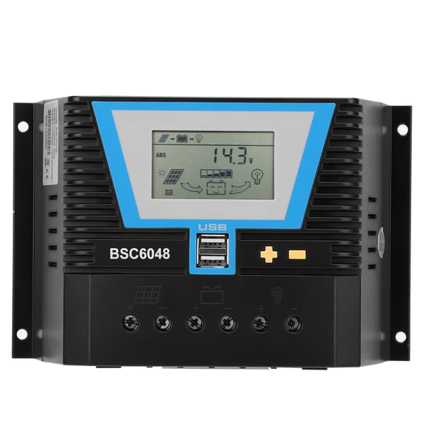 BSC6048 Solar Charge Controller 60A 12V 24V 36V 48V Multifunktionel til forskellige batterier