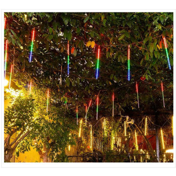 Uppgraderade Fairy Lights, 8 tuber Meteor Shower Lights Vattentät LED för bröllop Home Tree Garden Christmas Party
