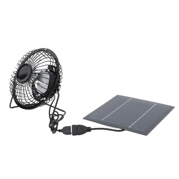 5W Solar Panel Ventilator Udendørs Køling USB Drivhus Hønsehus Hundehus