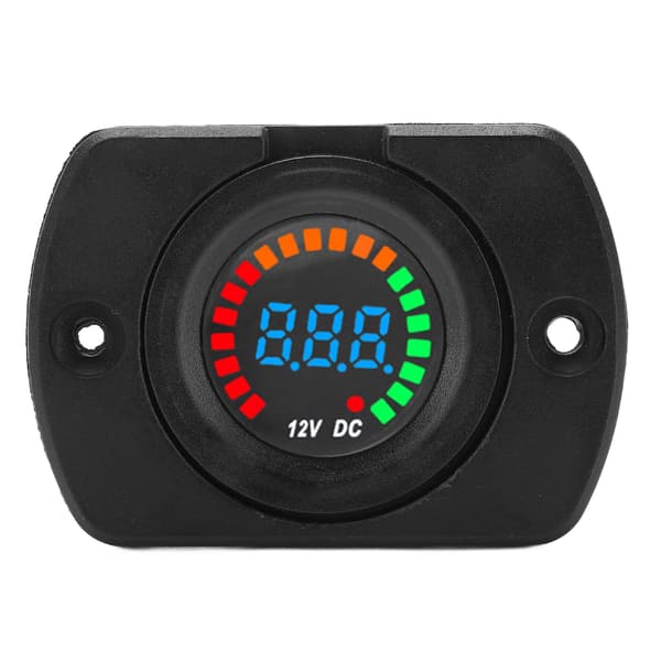 Bilvolt LED Digital Voltmeter Vandtæt Universal 12V DC til Lastbiler Busser Både Yachts
