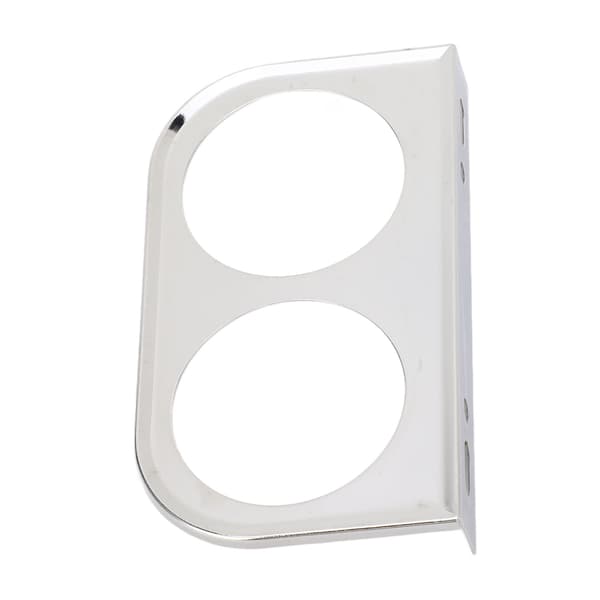 2 huller 52 mm 2-1/16 tommer Universal Metal Bilmåler Panel Meter Sølv